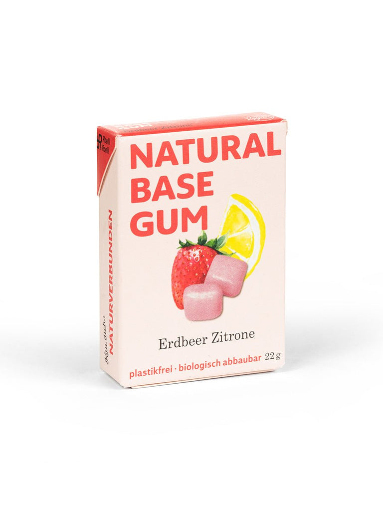 Natural Base Gum Erdbeer-Zitrone plastikfrei - Brothers in Taste